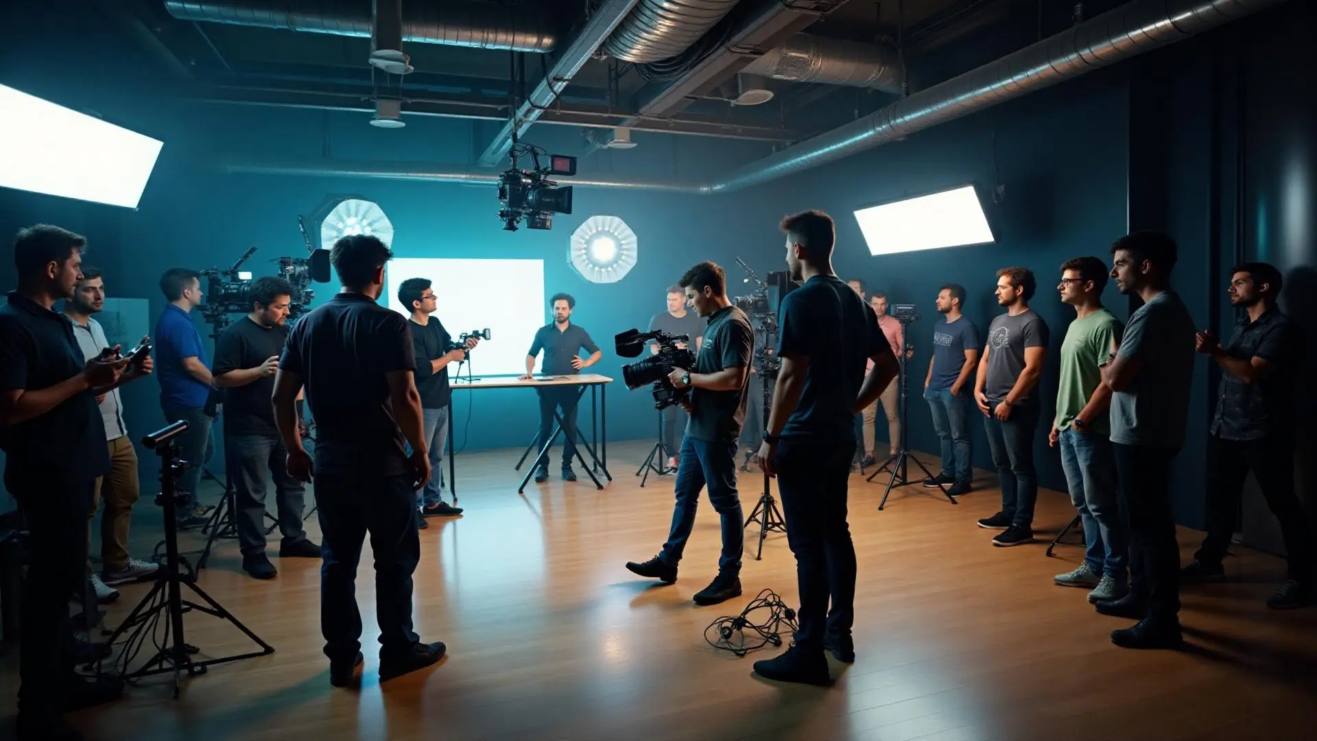 Golden Scope Media video production crew filming a brand shoot